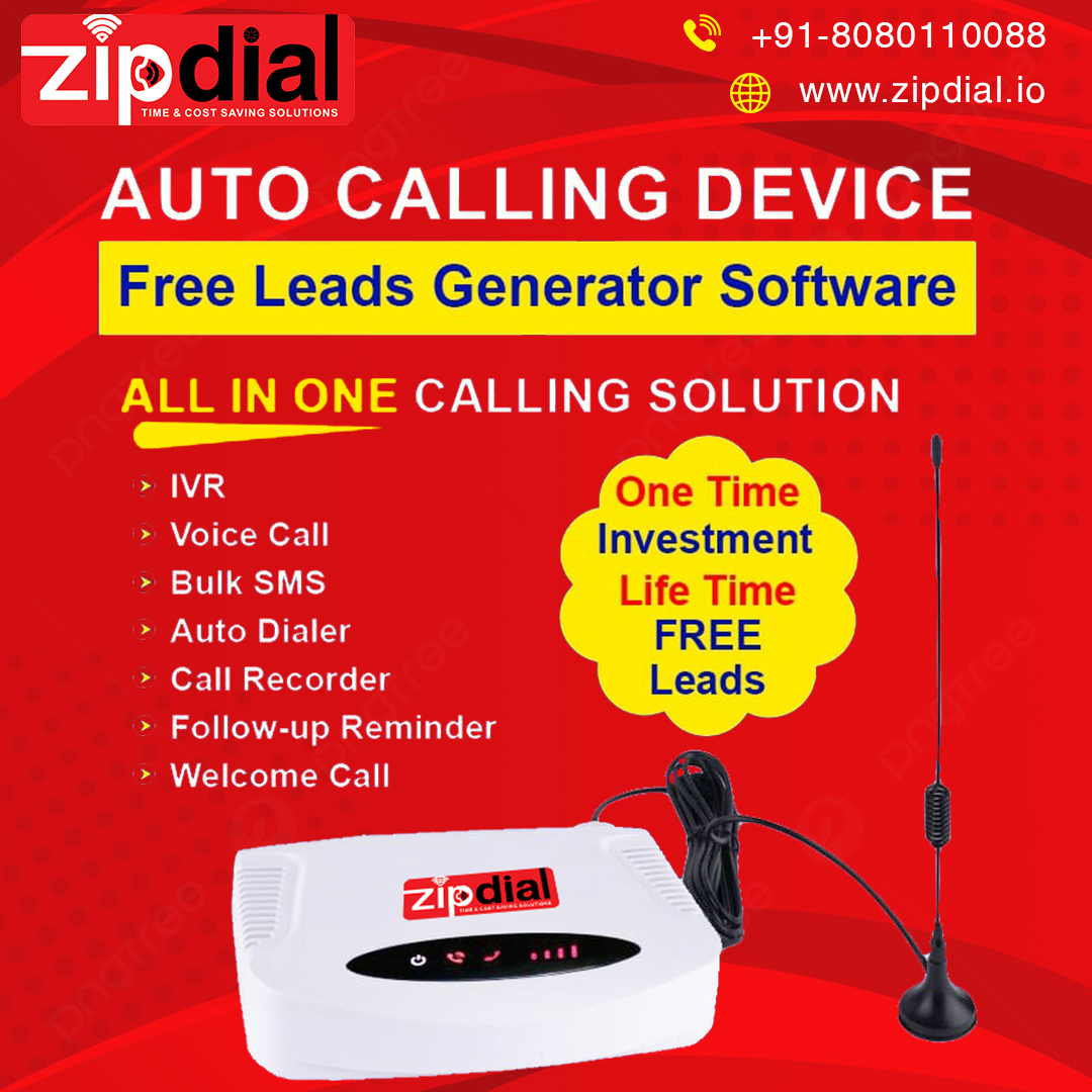 Zipdial IVR, Auto Dialer, OBD and Voice Call Machine