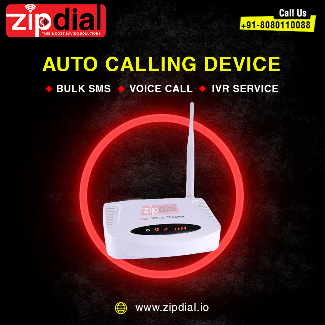 Zipdial IVR, Auto Dialer, OBD and Voice Call Machine