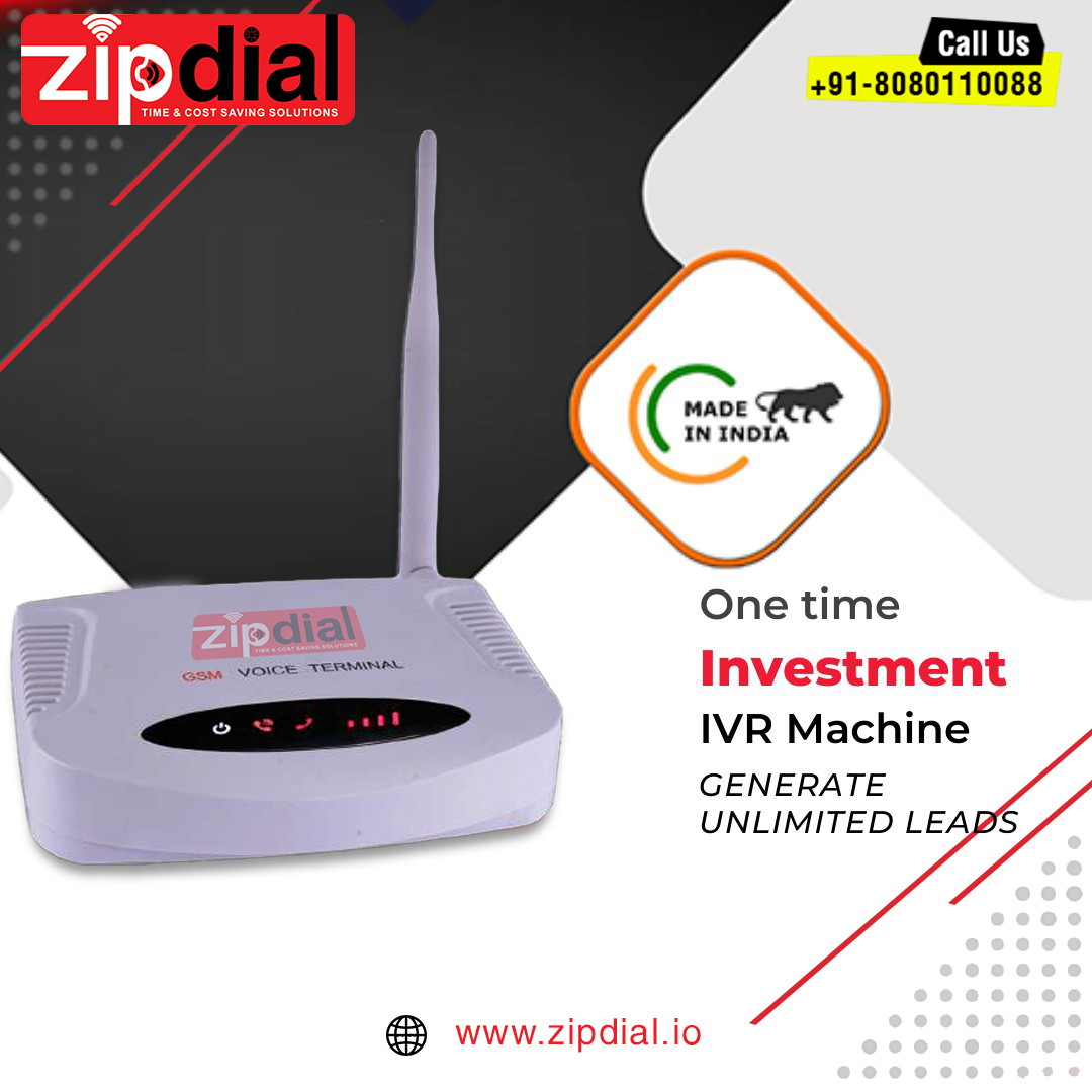 Zipdial IVR, Auto Dialer, OBD and Voice Call Machine