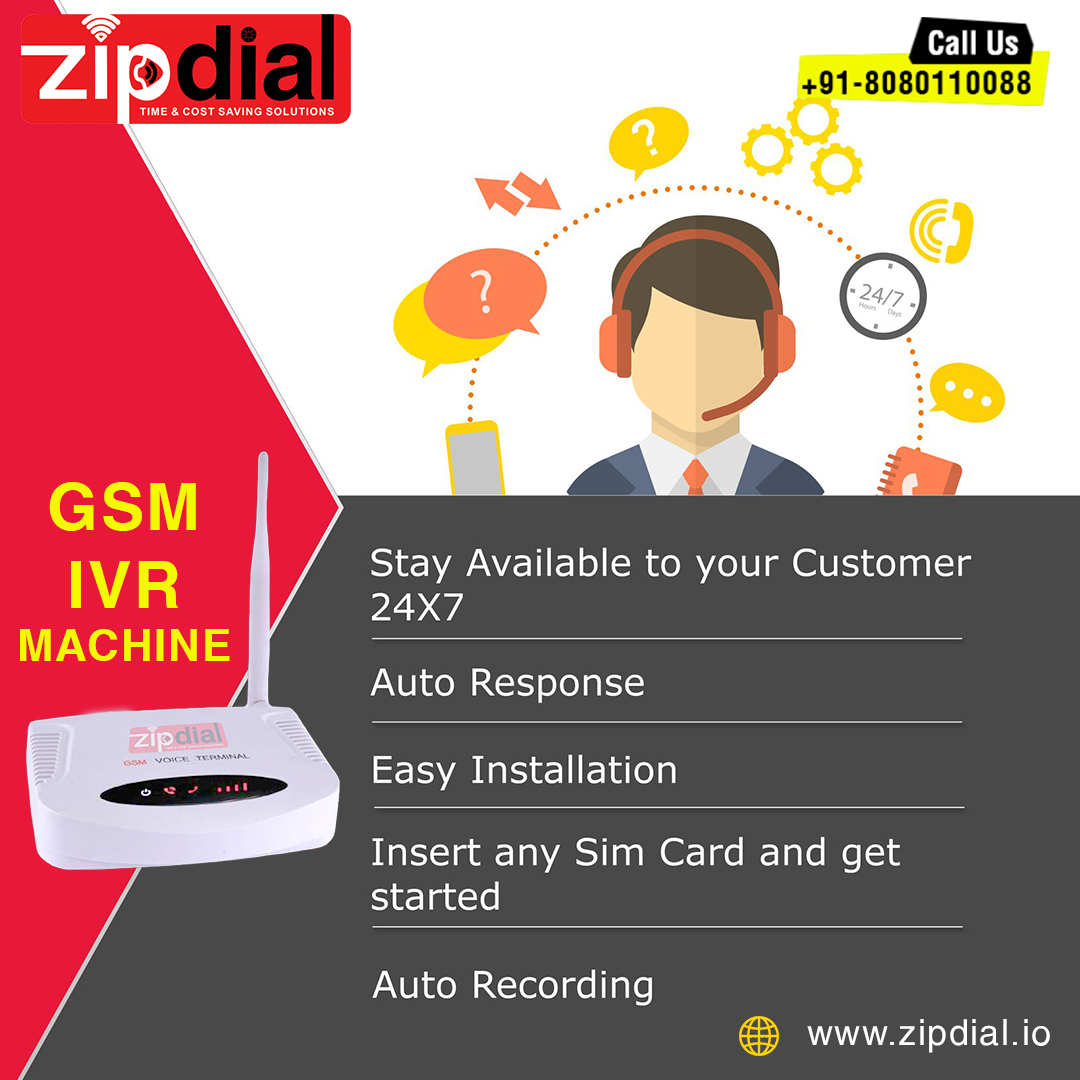 Zipdial IVR, Auto Dialer, OBD and Voice Call Machine