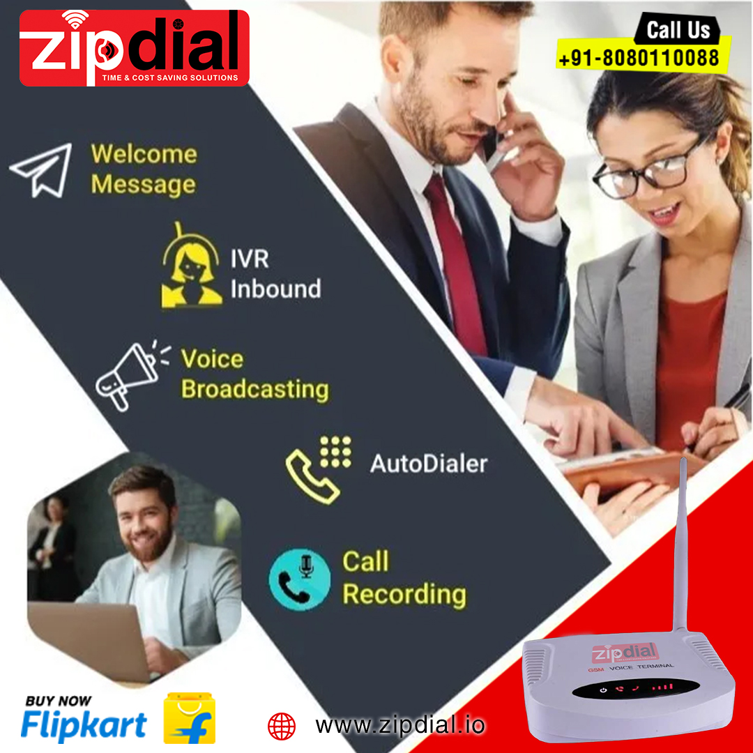 Zipdial IVR, Auto Dialer, OBD and Voice Call Machine