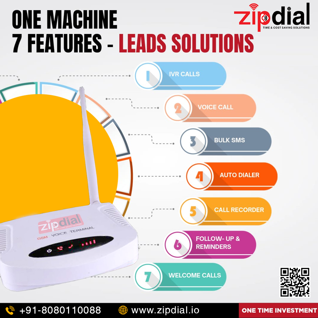 Zipdial IVR, Auto Dialer, OBD and Voice Call Machine