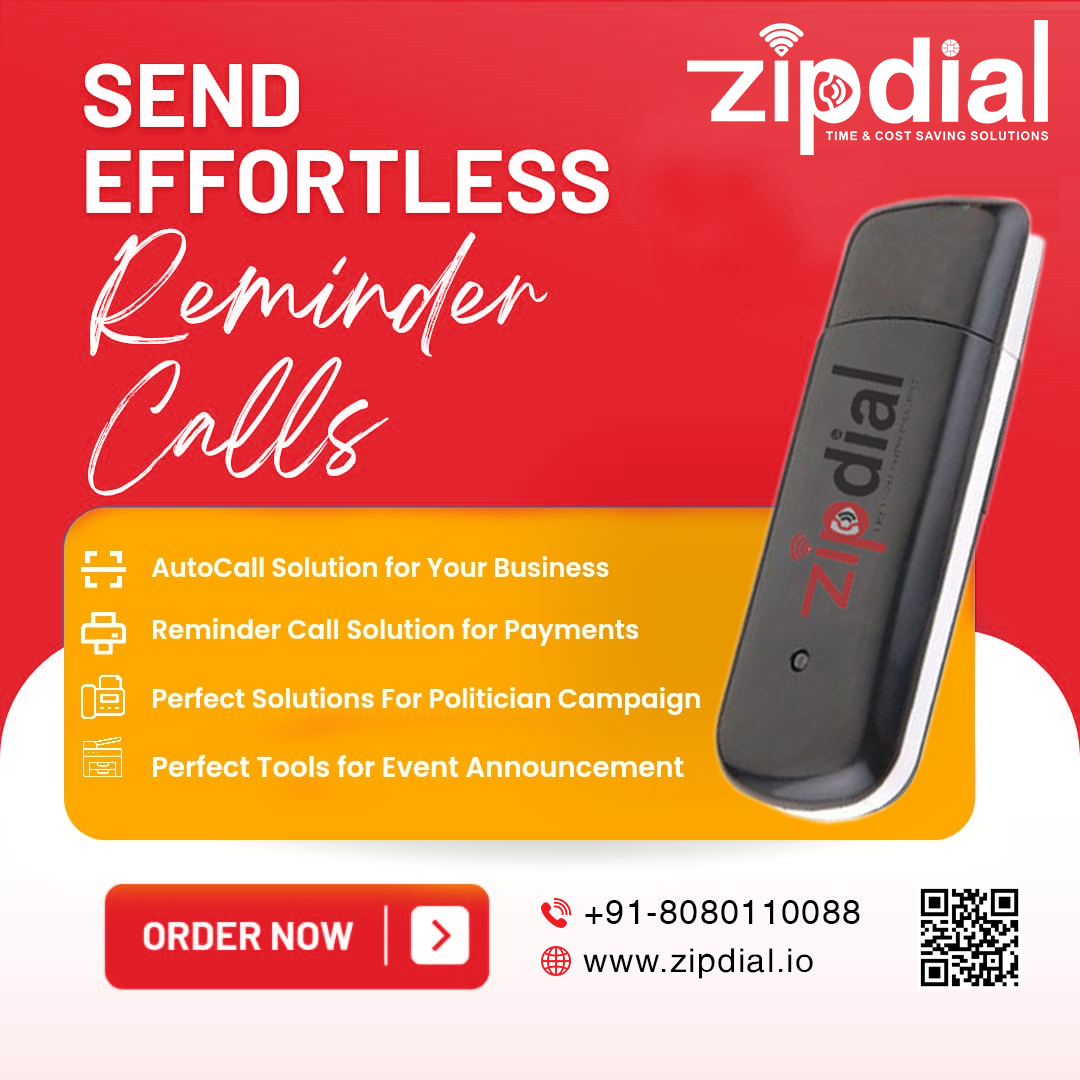 Zipdial IVR, Auto Dialer, OBD and Voice Call Machine