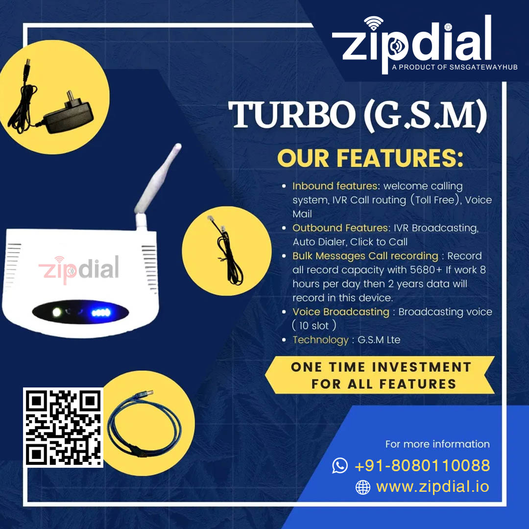 Zipdial IVR, Auto Dialer, OBD and Voice Call Machine